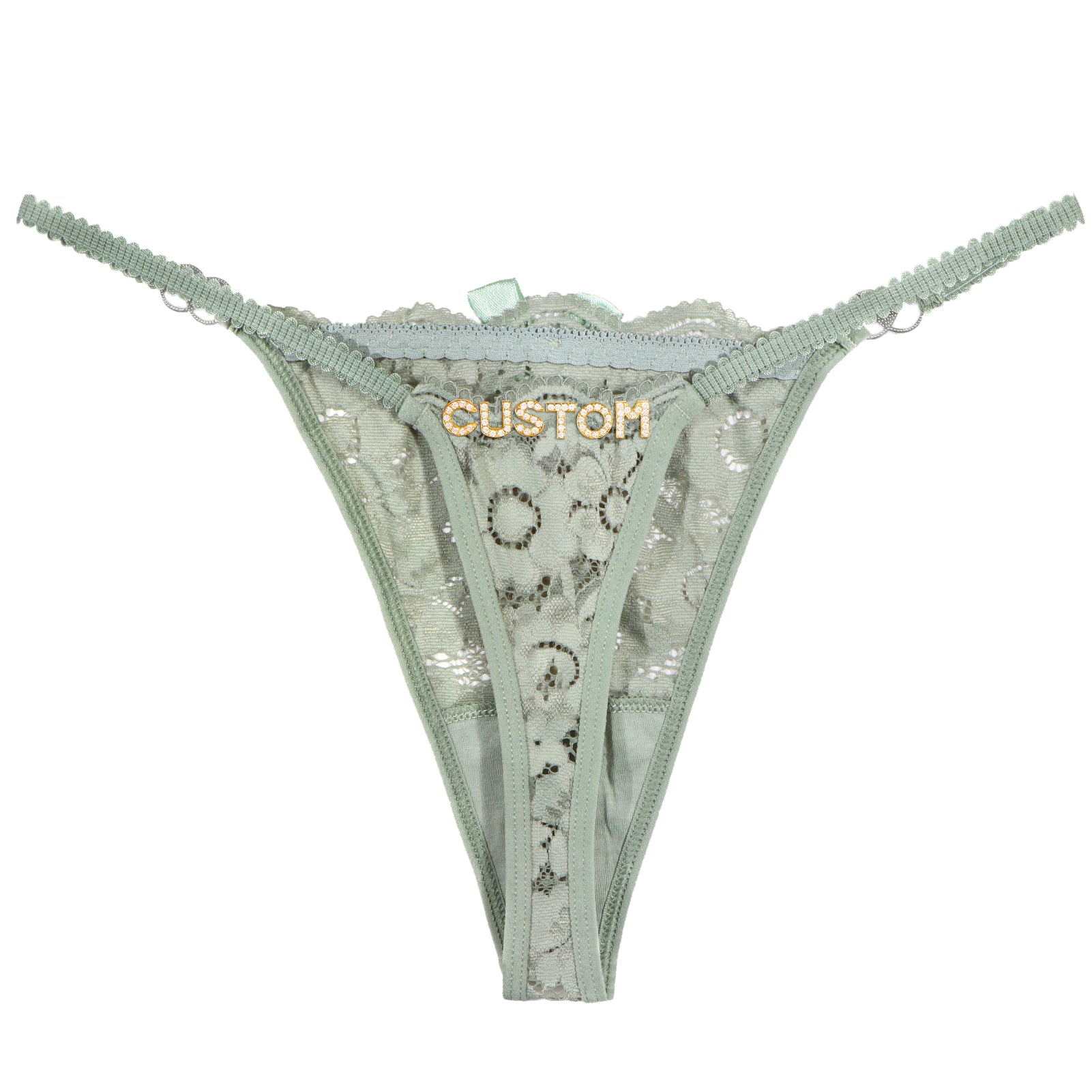 Personalized Lace Thong