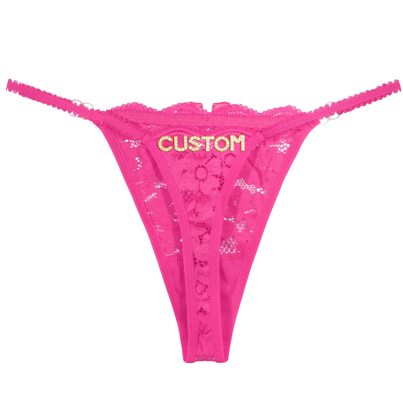 Personalized Lace Thong