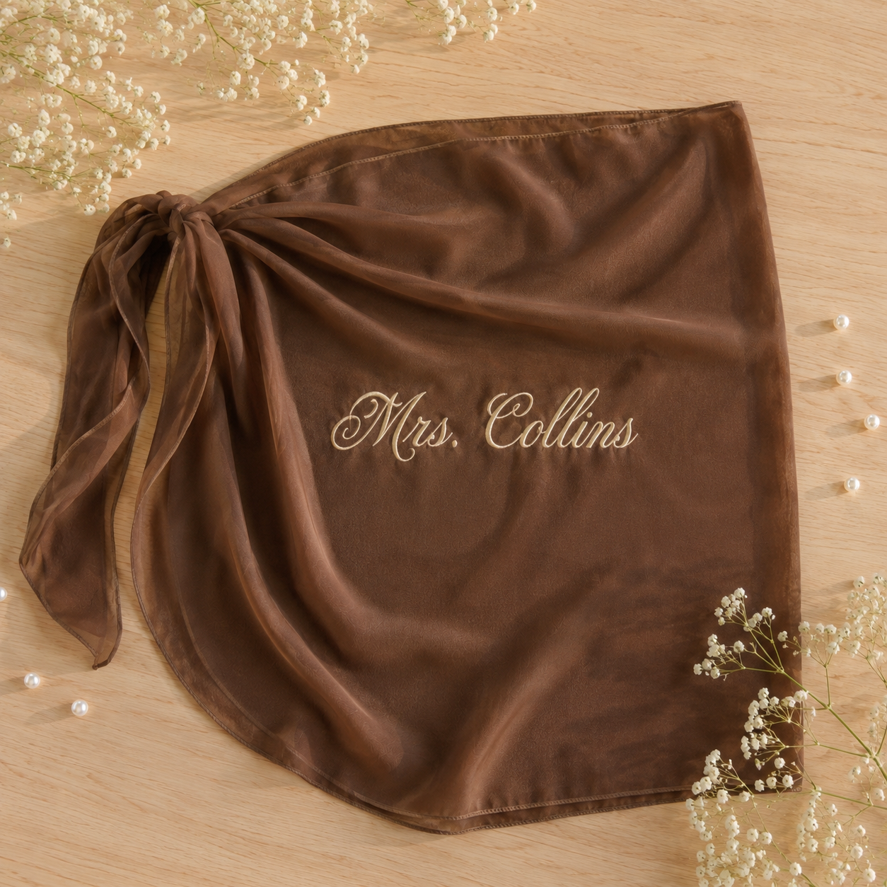 Personalized Embroidered Wraparound