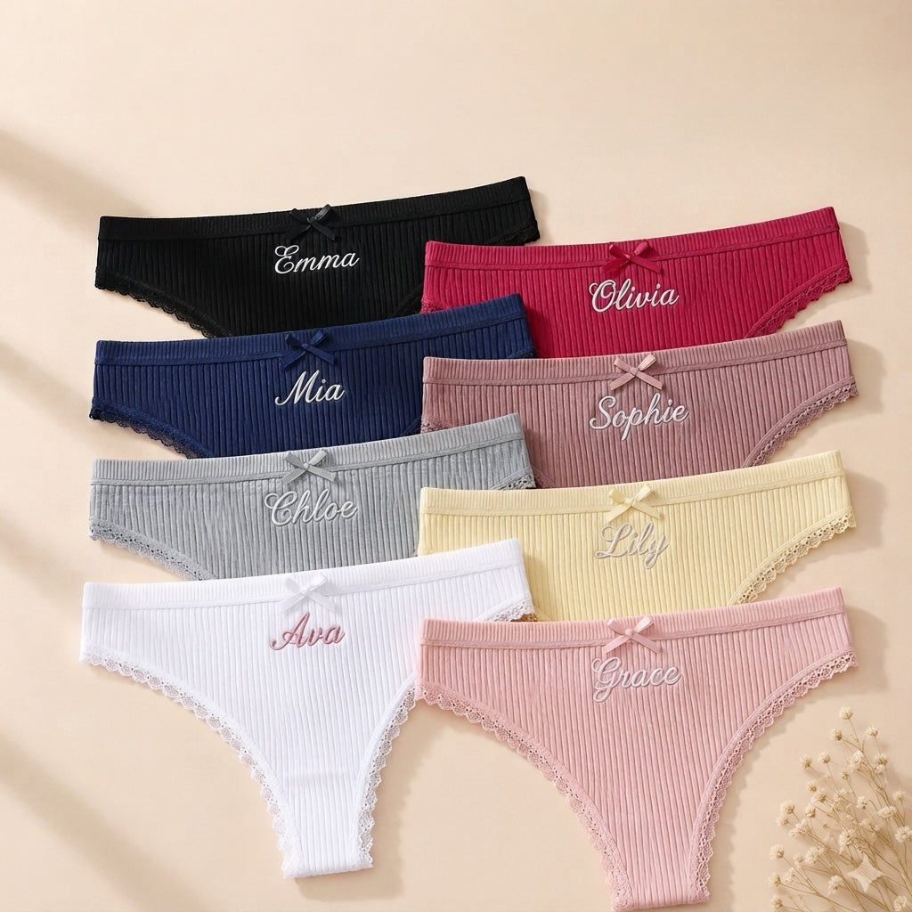 Personalized Embroidered Panty