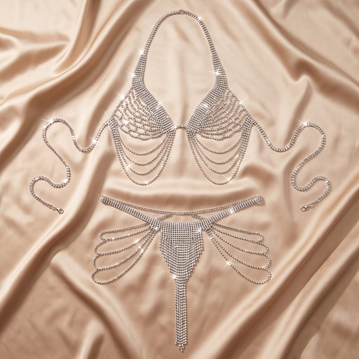Frannie - Strass Lingerie Set