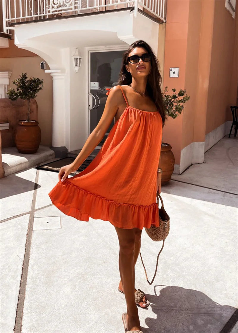 Loose Ruffle Dress