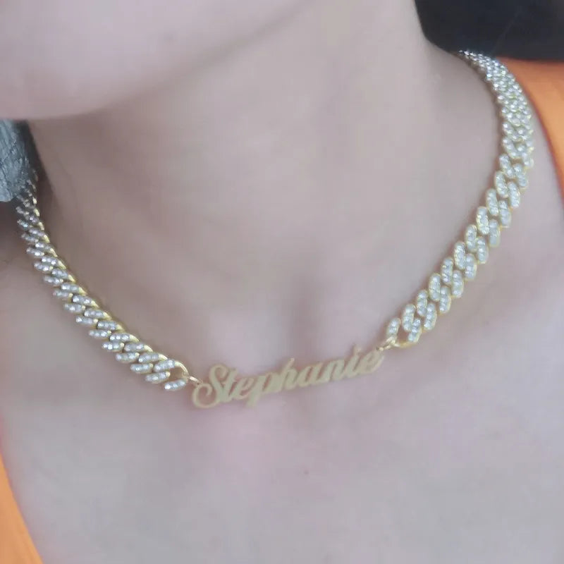 Personalized Iced Out Necklace - Bracelet - Anklet