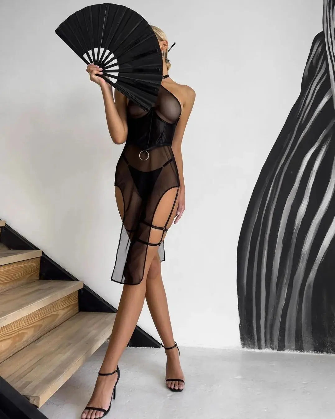 See-Through Dress Set