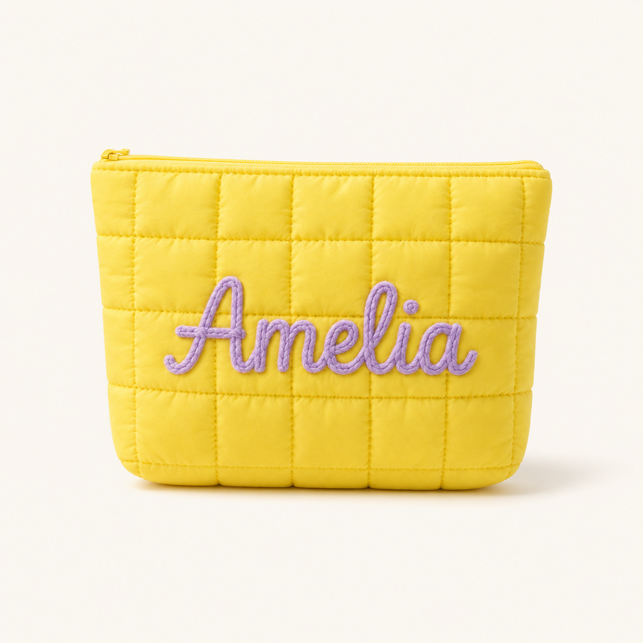 Personalized Embroidered Puff Case