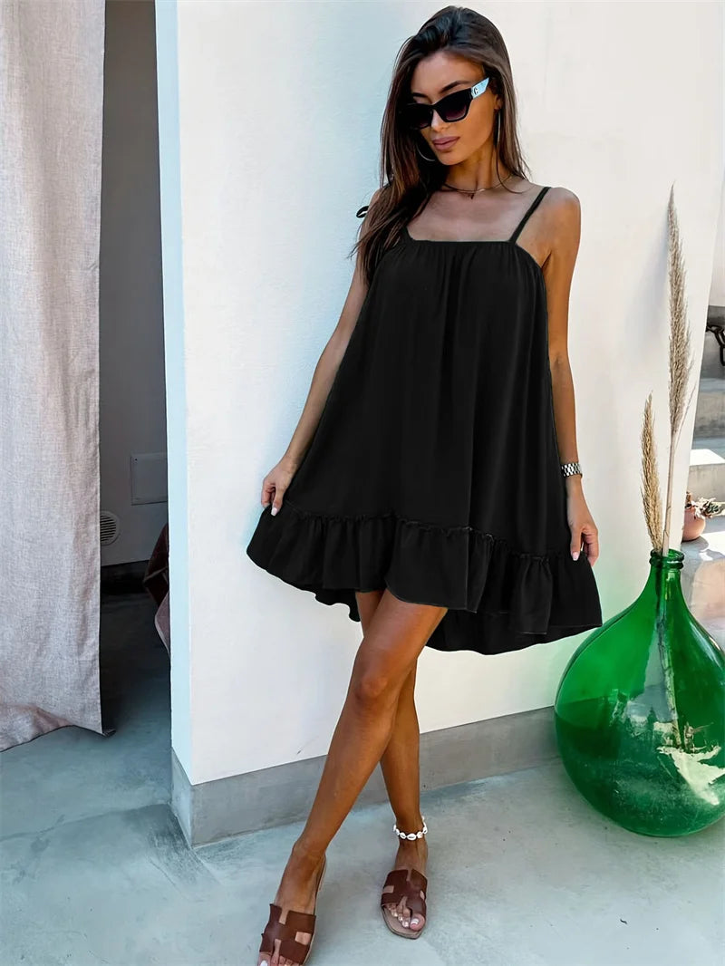 Loose Ruffle Dress