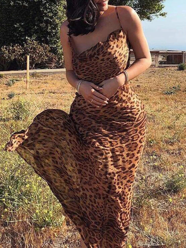 Long Leopard Dress