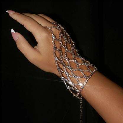 Diamond Hand Bracelet
