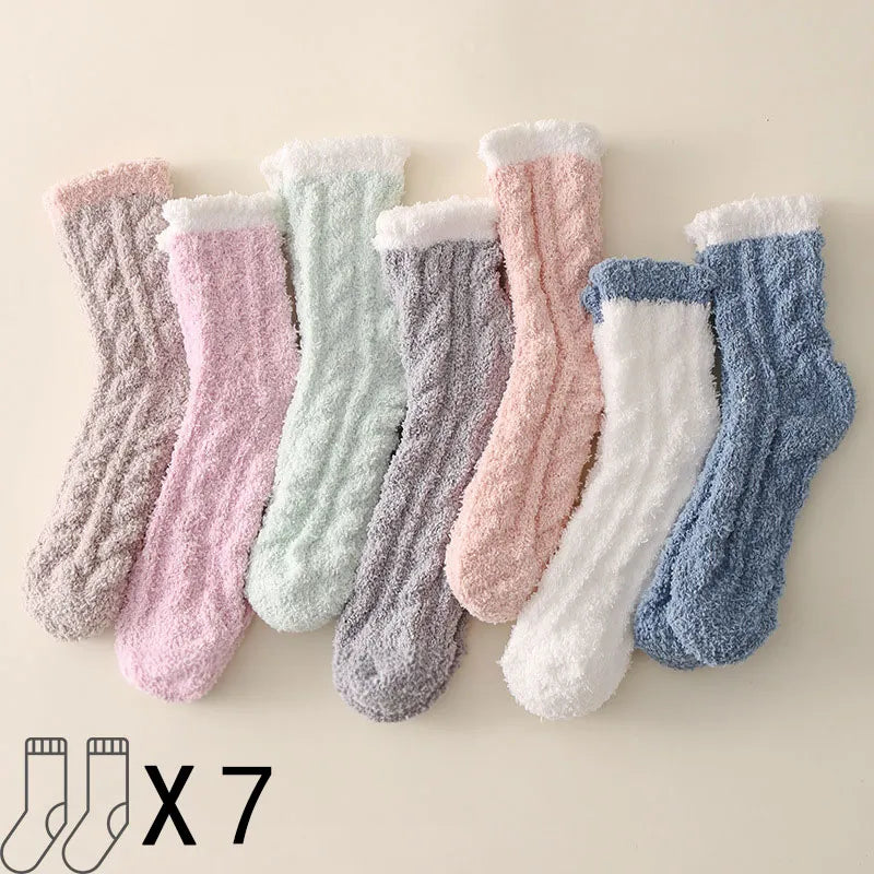 Fluffy Socks - 7 pairs