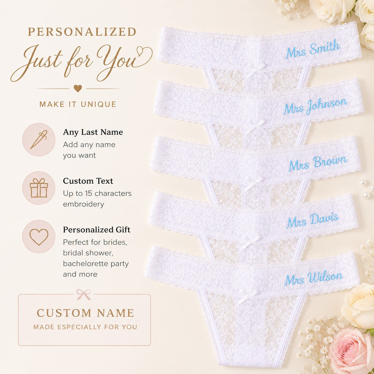 Personalized Embroidered Pajamas