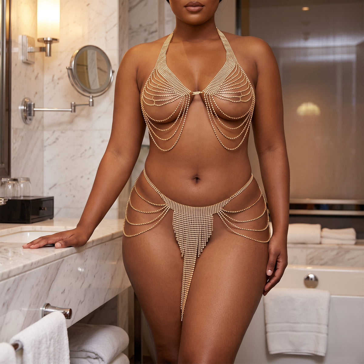 Frannie - Strass Lingerie Set