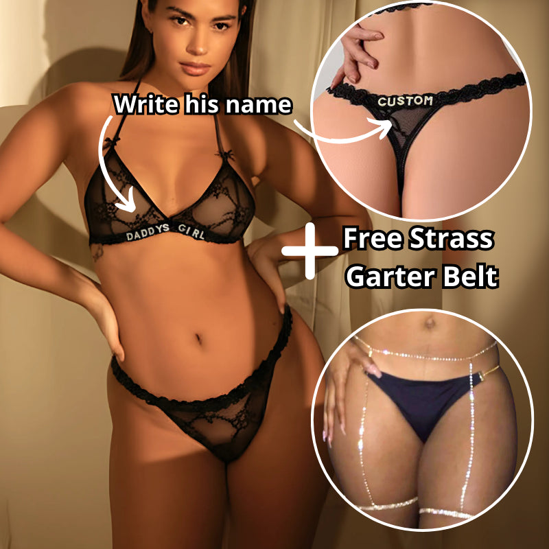 Personalized Strass Set (+FREE GARTER BELT)