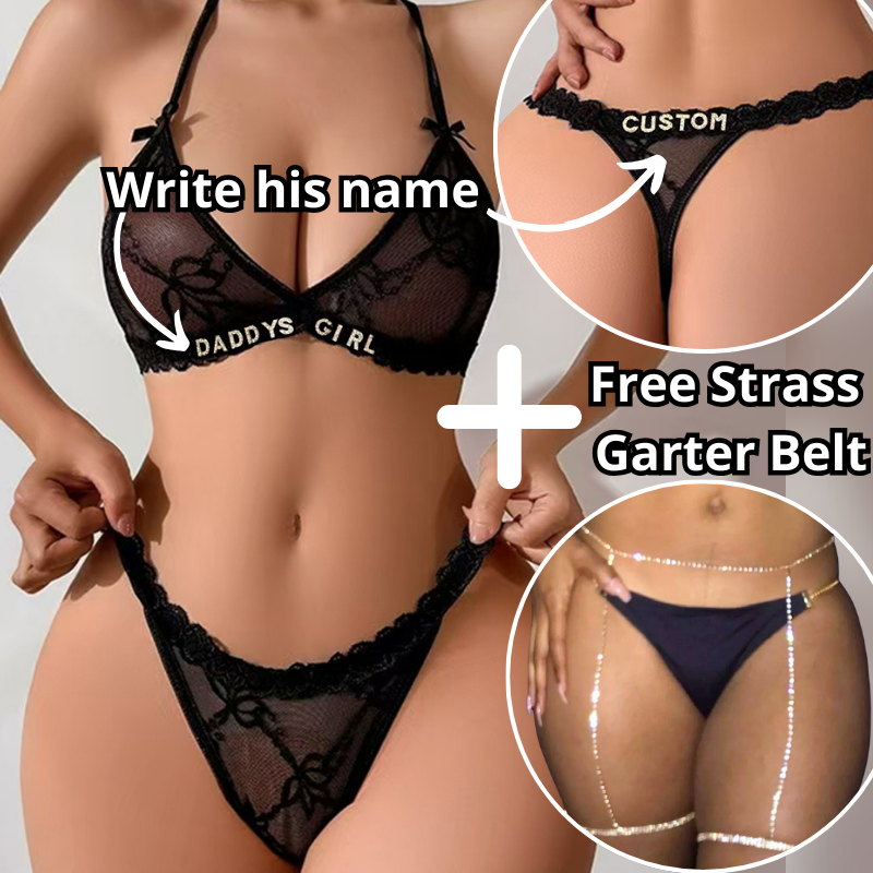 Personalized Strass Set (+FREE GARTER BELT)