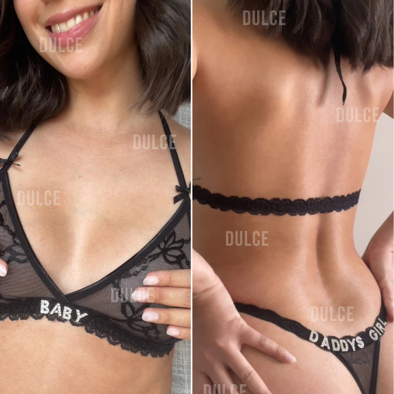 Personalized Strass Set (+FREE GARTER BELT)