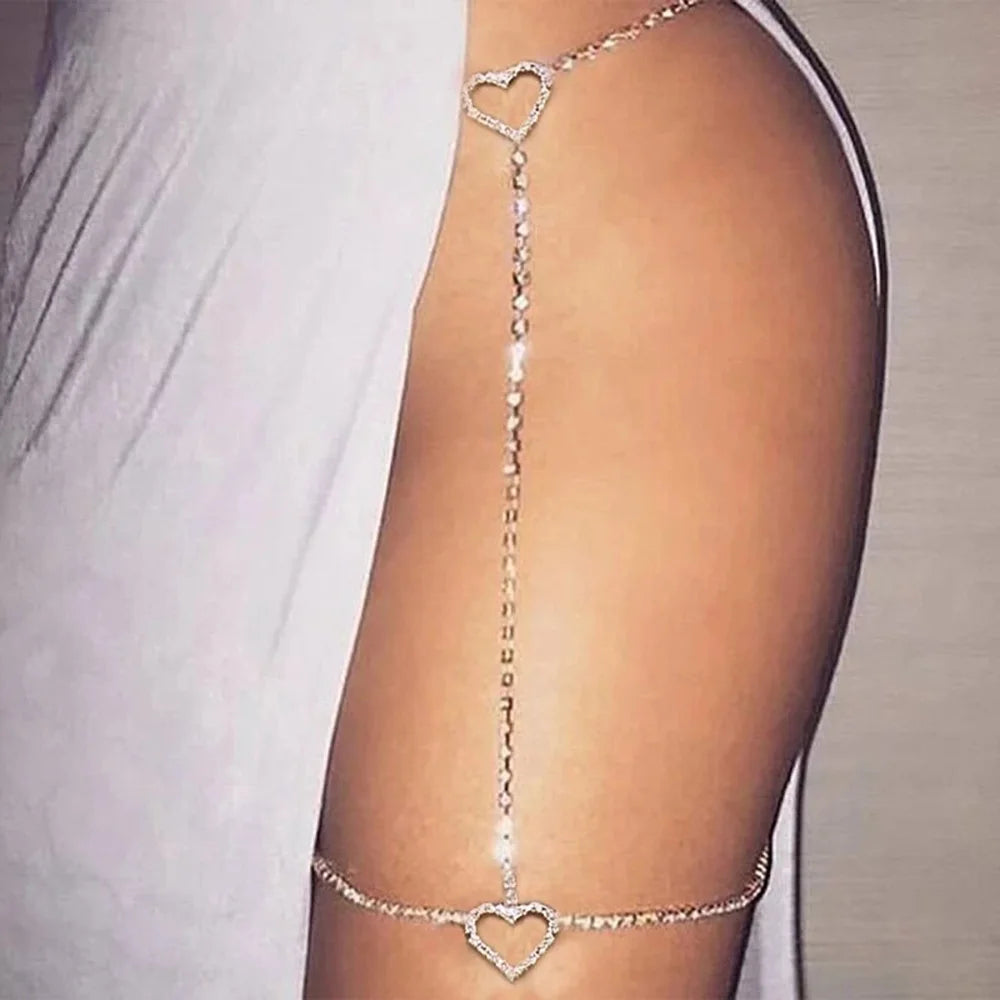 Heart Leg Chain