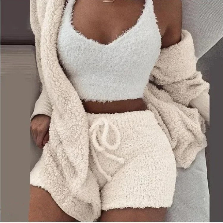 Fluffy Pajamas 3Pcs