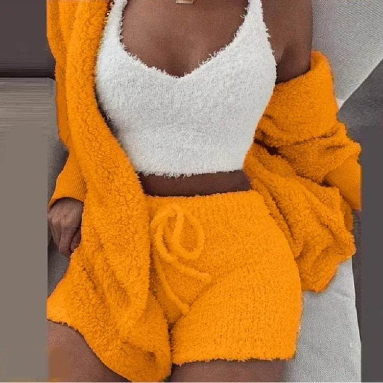 Fluffy Pajamas 3Pcs