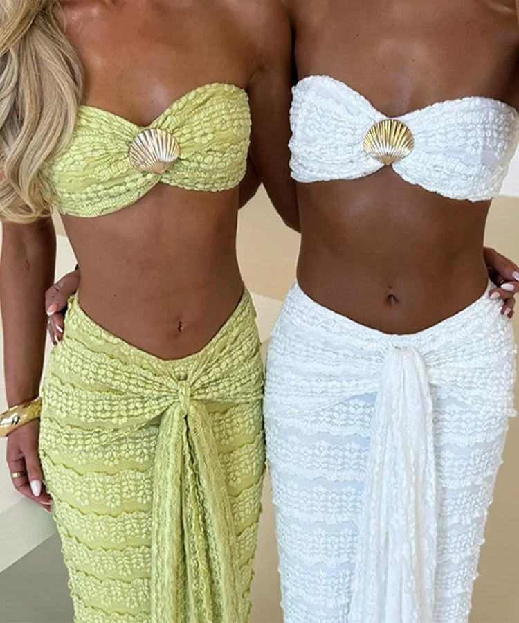 Ema Shell & Tie 2 Pieces Maxi Set