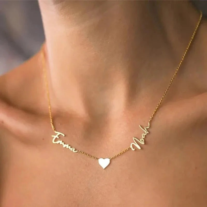 Personalized Sienna Double Name Necklace