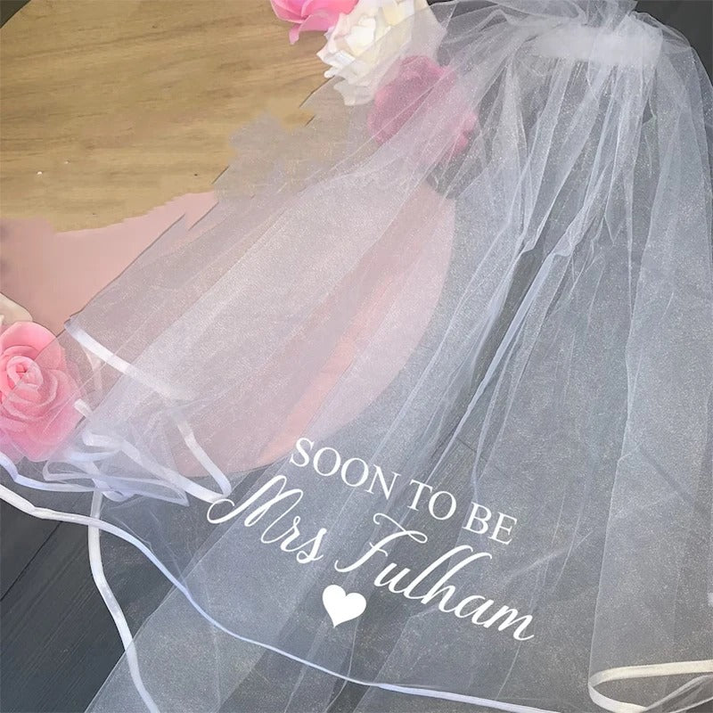Personalized Bridal Veil