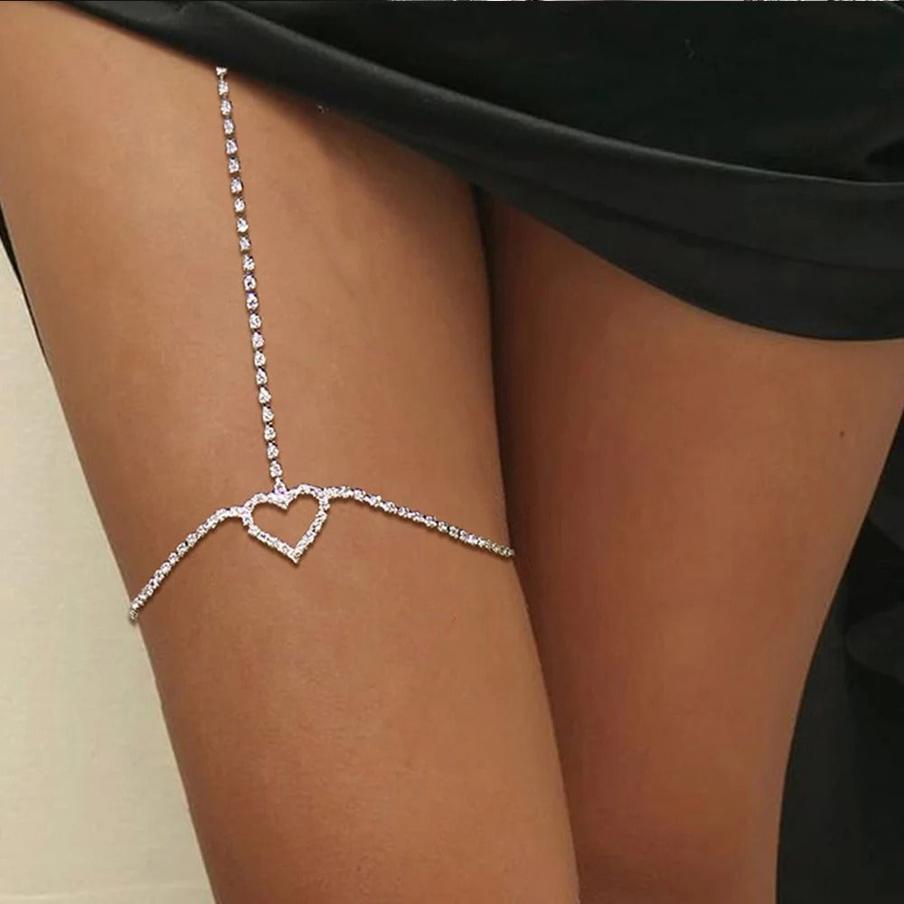Heart Leg Chain