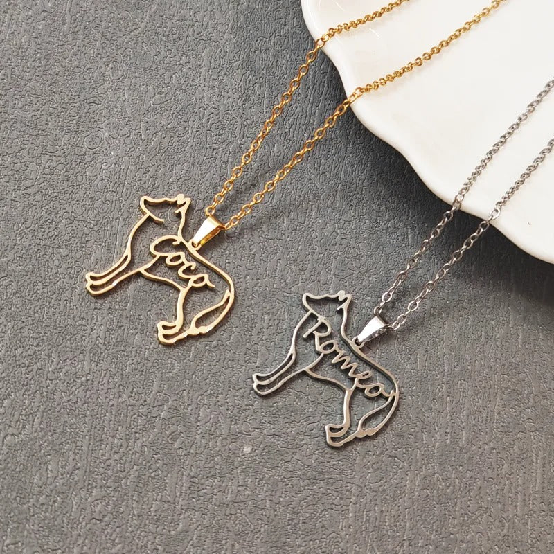 Personalized Mama & Fur Baby Necklace