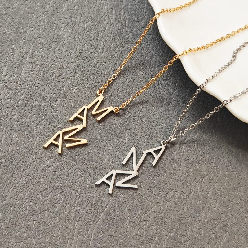Personalized Aria Vertical Necklace