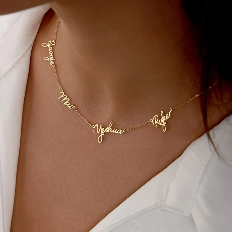 Personalized Seraphine Multi-Name Necklace