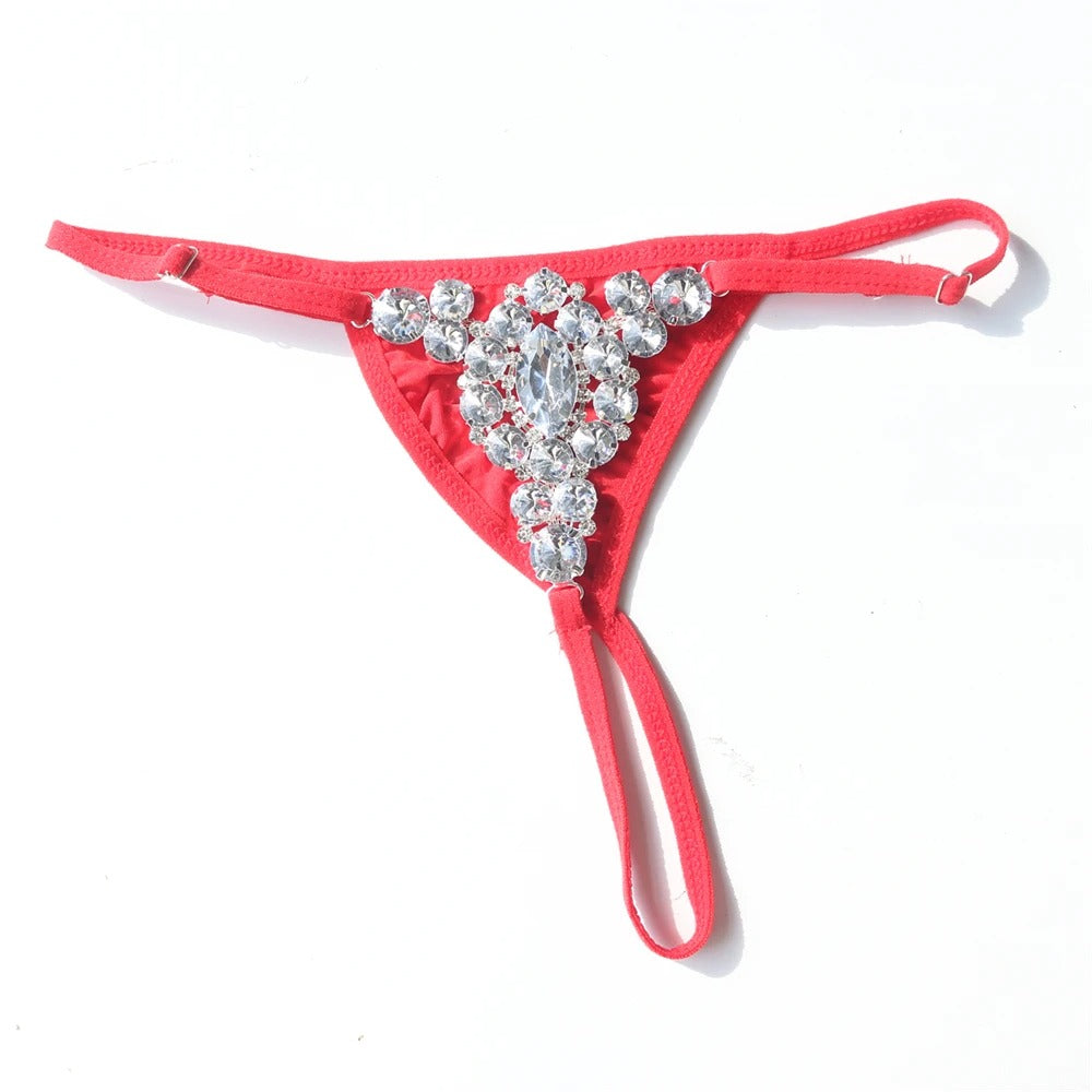 Rhinestones Thong