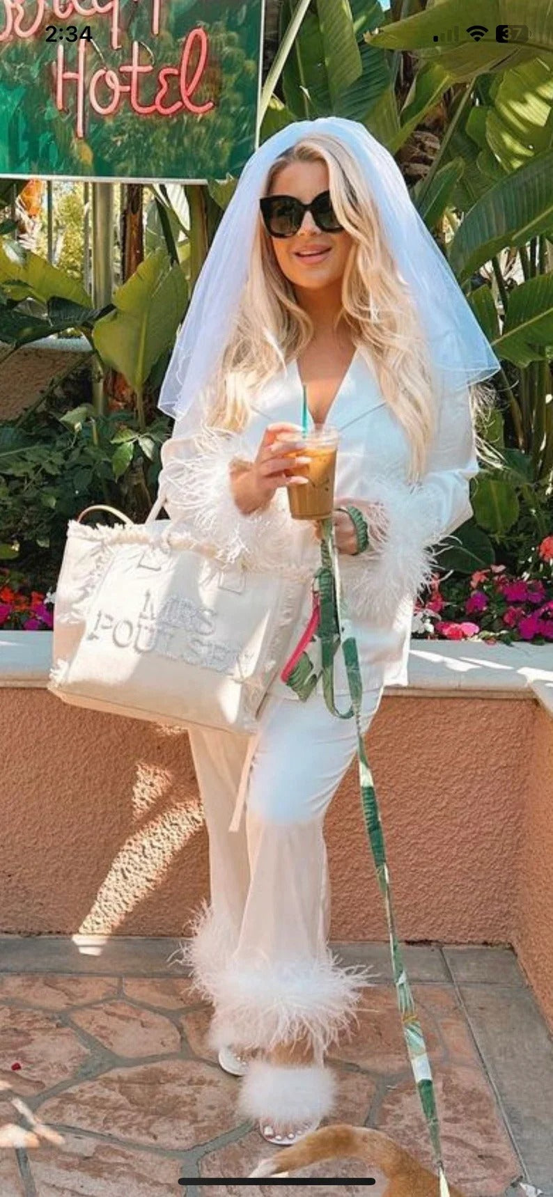 Personalized Bridal Bag