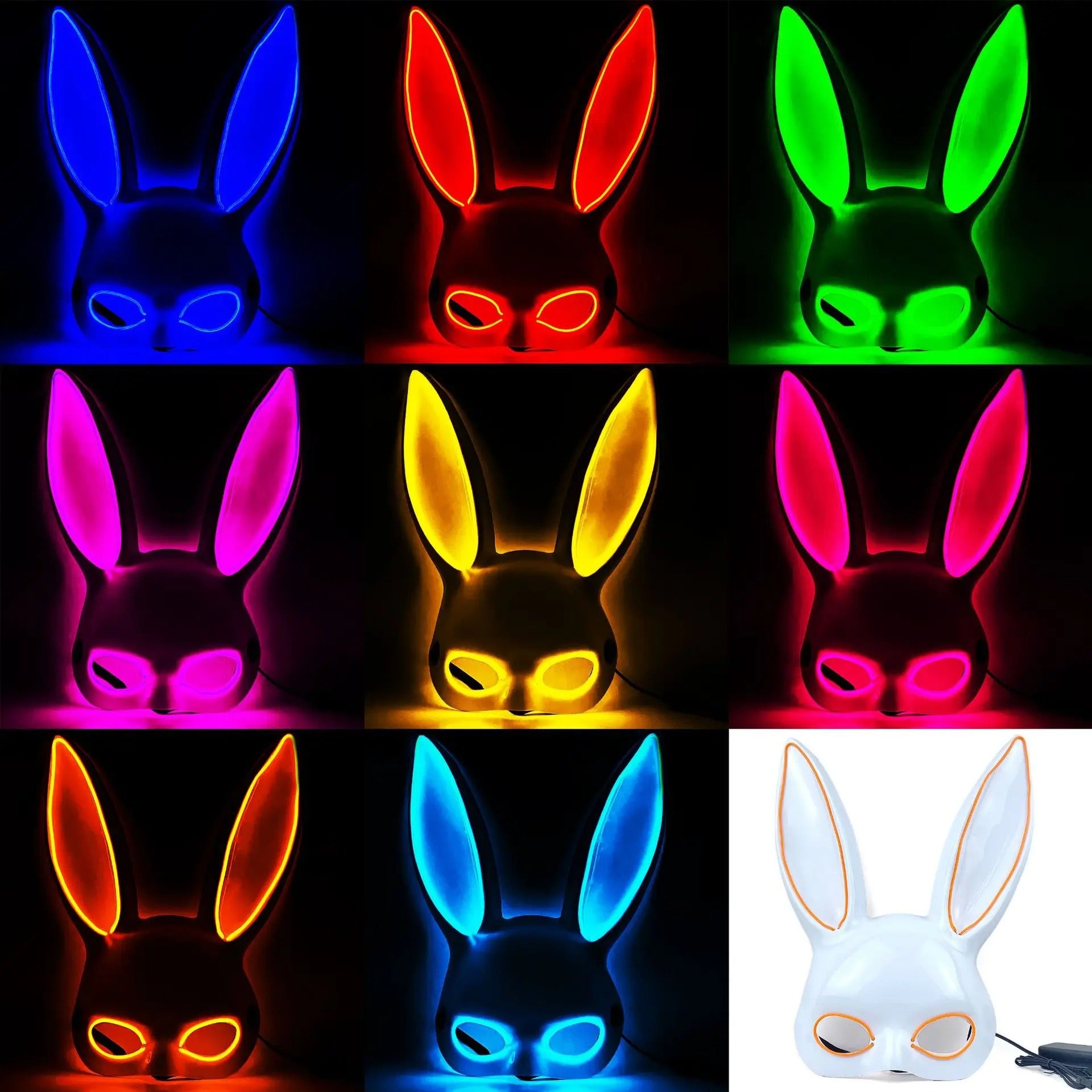 LED Bunny Mask