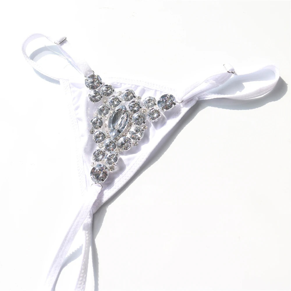 Rhinestones Thong