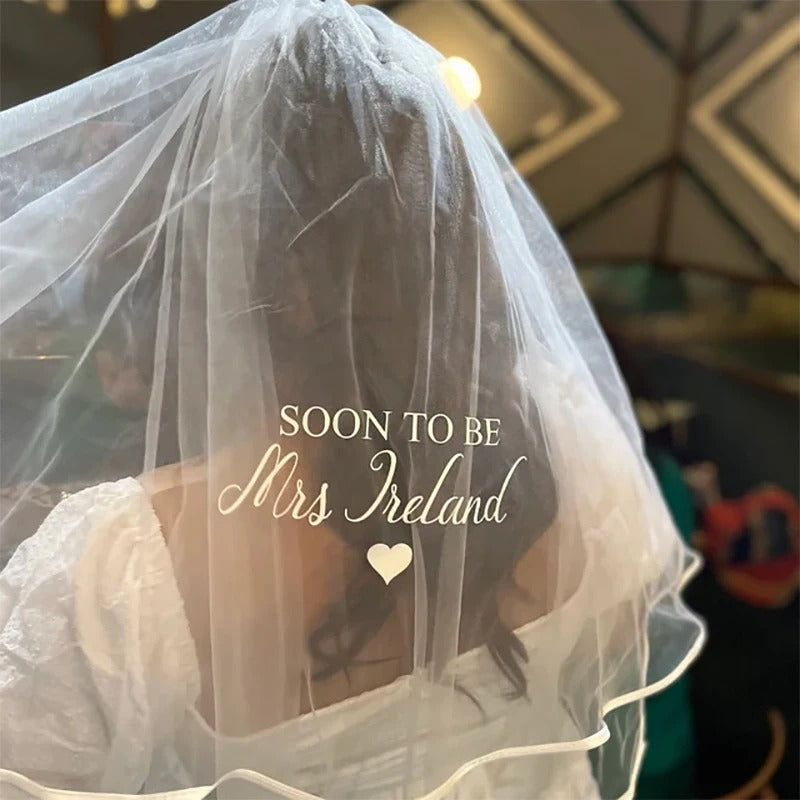 Personalized Bridal Veil