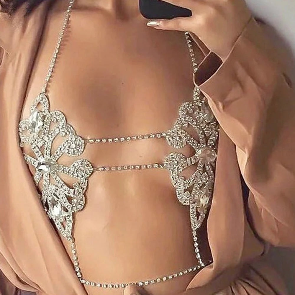 Glitter Bra & Chain