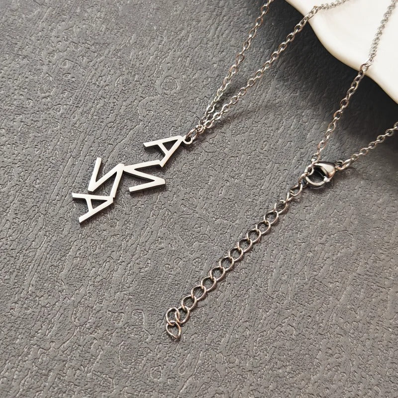 Personalized Aria Vertical Necklace