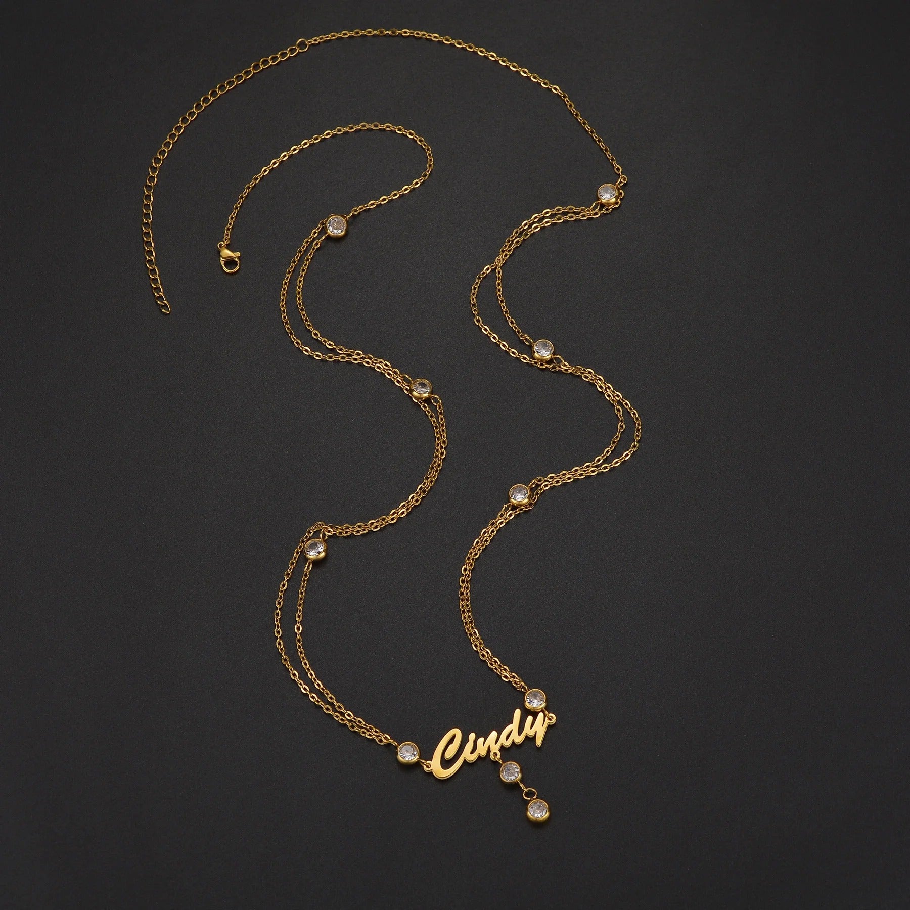 Personalized Strass Waist Chain