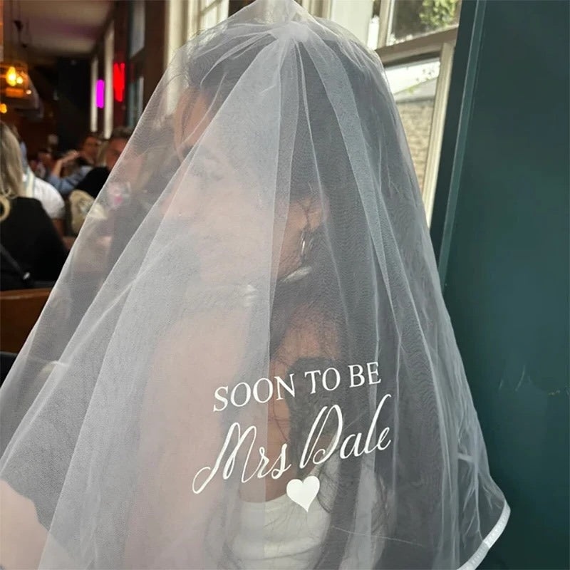 Personalized Bridal Veil
