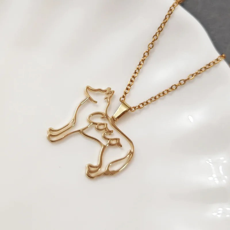 Personalized Mama & Fur Baby Necklace