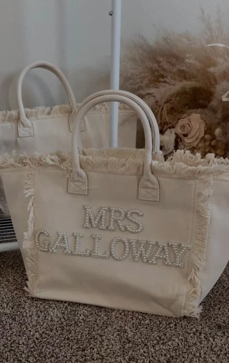 Personalized Bridal Bag