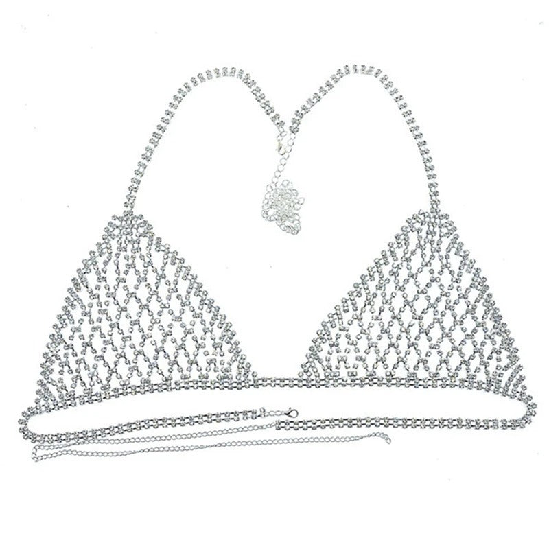 Rhinestones Bra