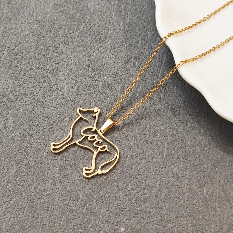 Personalized Mama & Fur Baby Necklace