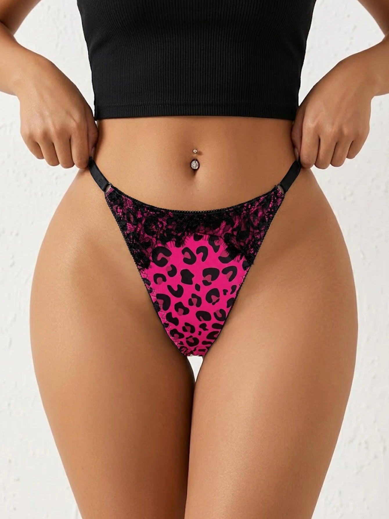Leopard Thong
