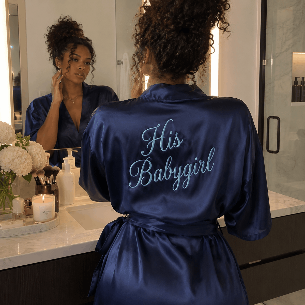 Personalized Embroidered Robe