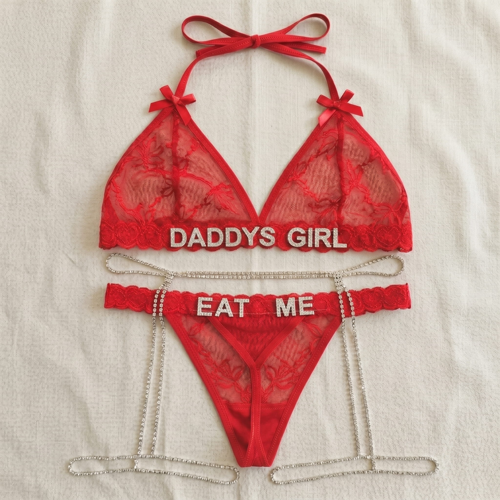 Personalized Strass Set (+ Free Strass Garter Belt)