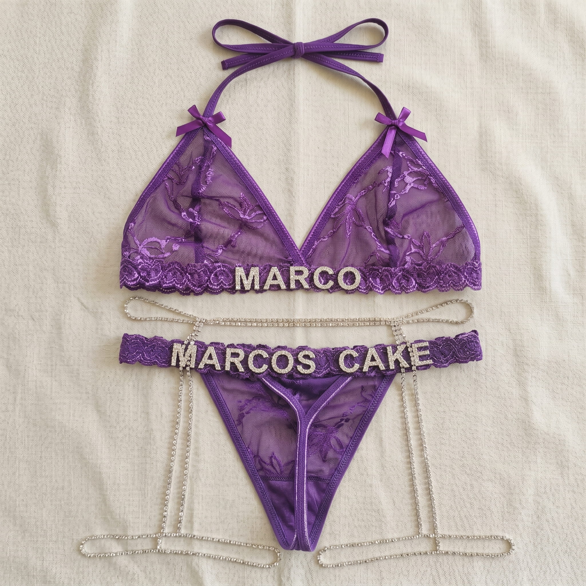 Personalized Strass Set (+ Free Strass Garter Belt)