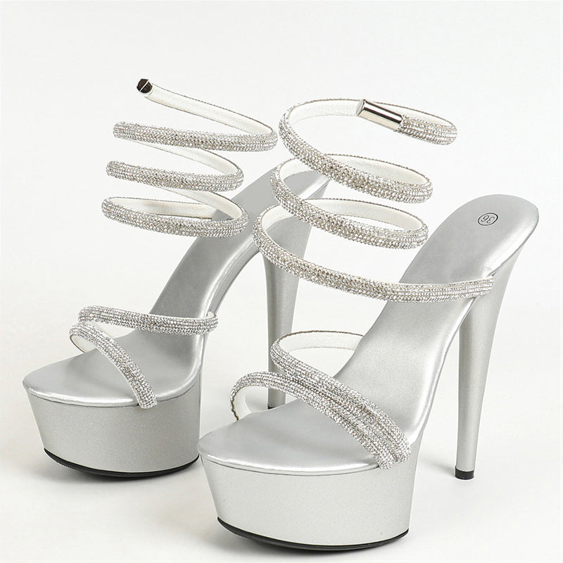 Strass Platform Heels